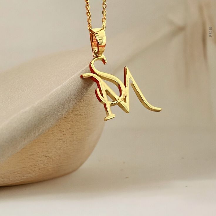 Personalized letter Necklace , Gold Plated initial pendant, Gift for Her, letter jewelry