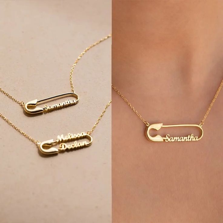 Personalised Safety Pin Name
Necklace/Stainless Steel