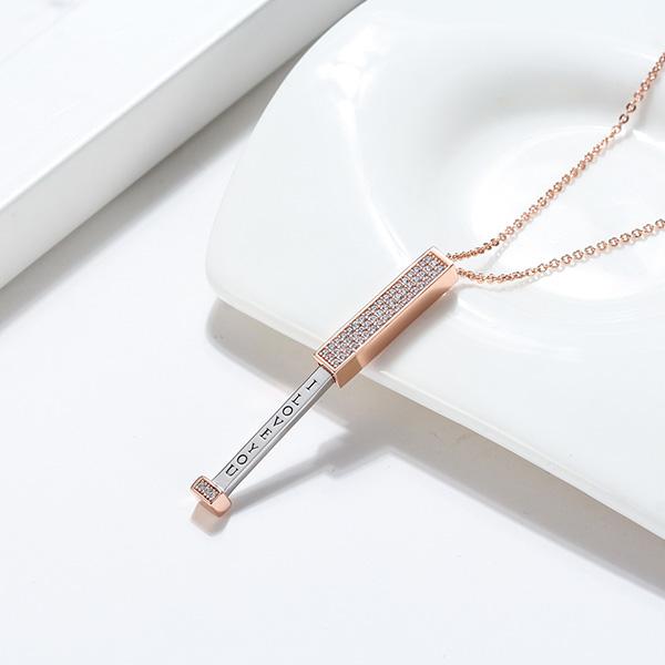 Secret I Love You Bar Necklace